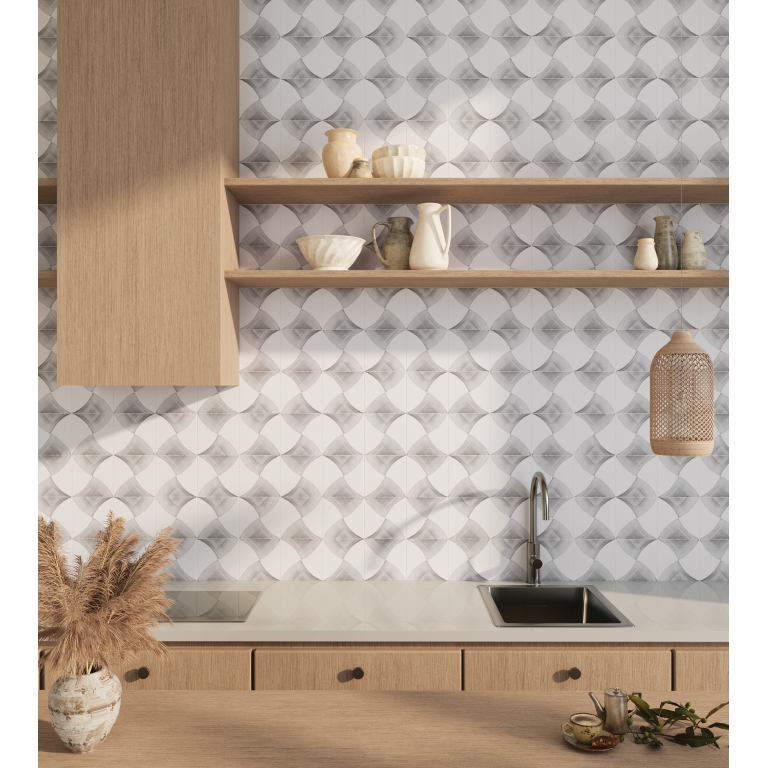 RIDDLER - 6X6, GRAY TIE, MATTE